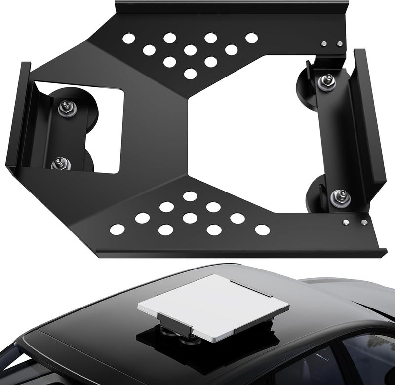 TAILBB for Starlink Mini Mount, Magnetic Starlink Mini Car Mount Base Suction Cup Accessories Truck RV Flat Rack Roof Sunroof Kit Boat V4，for Camping, High-Speed & Extreme Conditions (Black) - Image 1